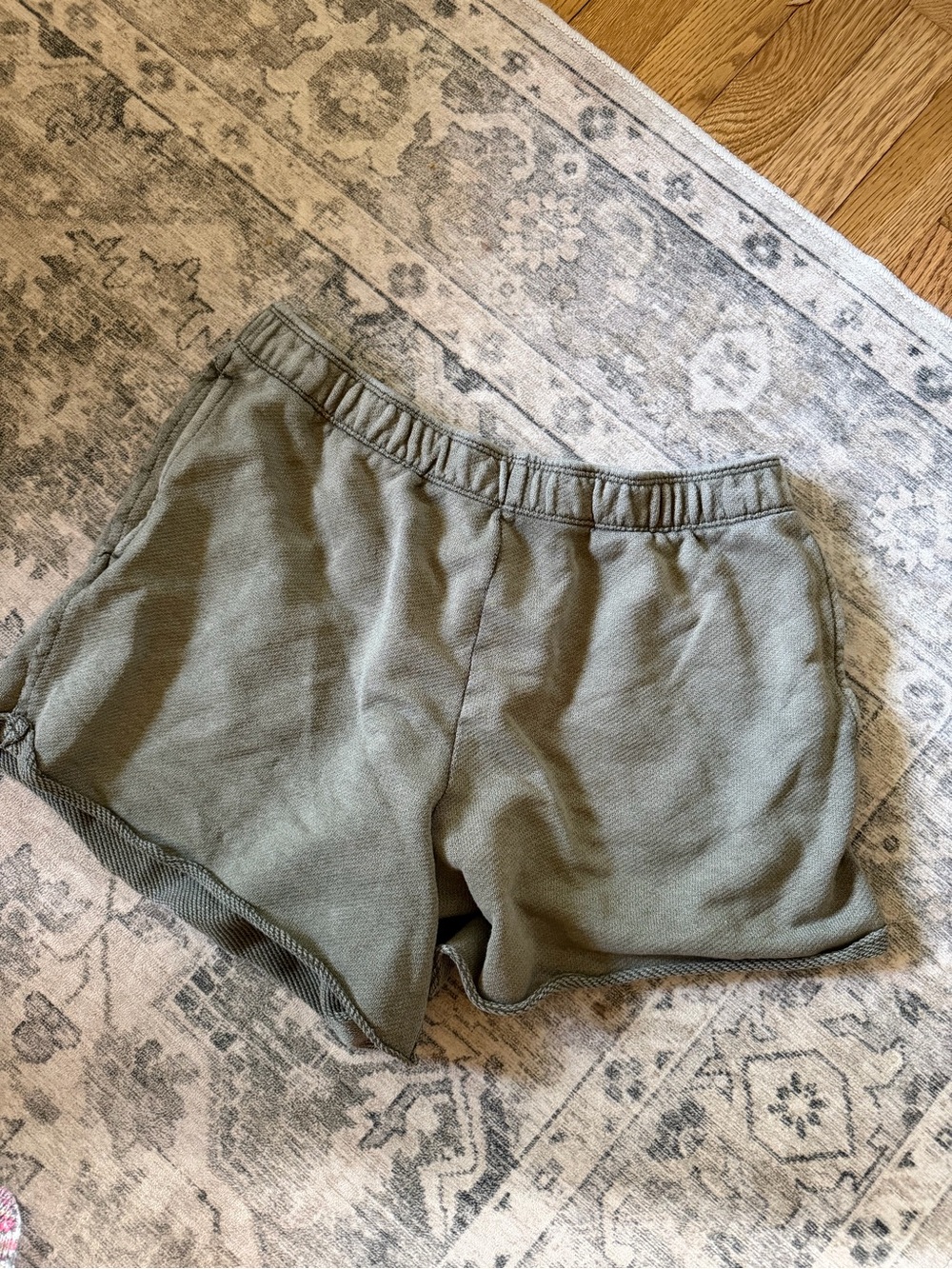 aerie Olive Green Knit Athletic Shorts